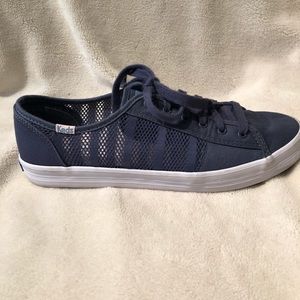 Keds indigo striped mesh sneakers